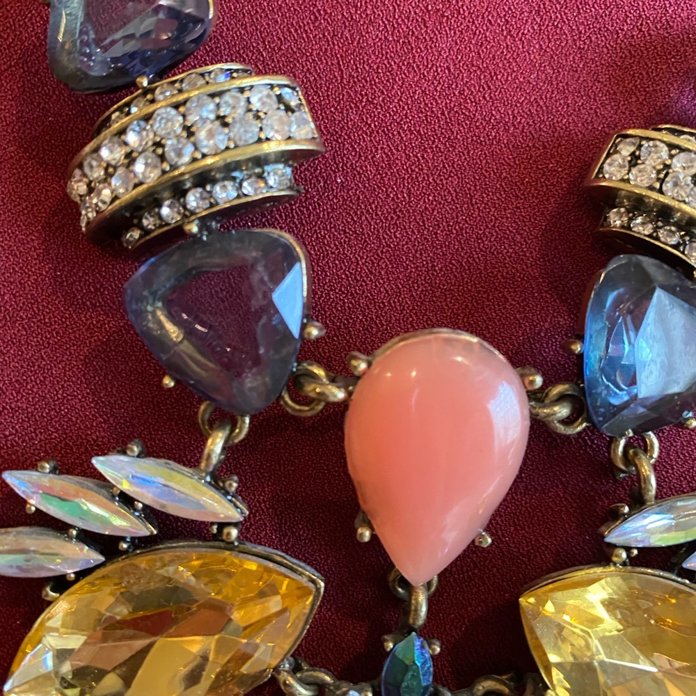 New Markdownstunning Multi Colored Statement Neck… - image 6